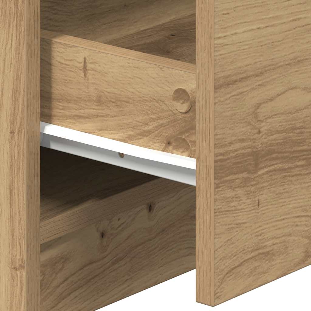 Nattbord 2 stk med 2 skuffer artisan eik 40x36x50 cm