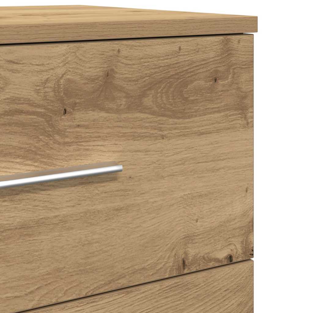 Nattbord 2 stk med 2 skuffer artisan eik 40x36x50 cm