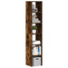 Bokhyller 2 stk stablebar røkt eik 30x30x80 cm konstruert tre