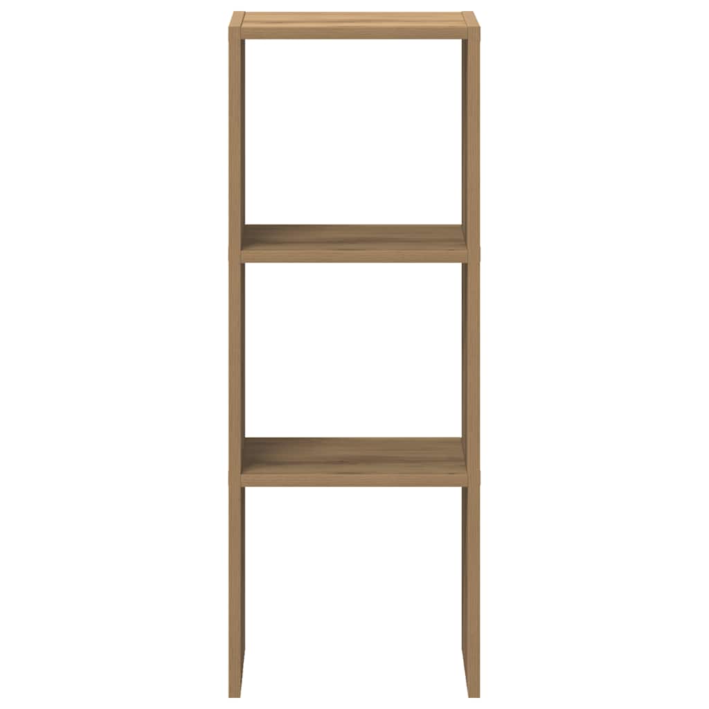 Bokhylle stablebar artisan eik 30x30x80 cm konstruert tre