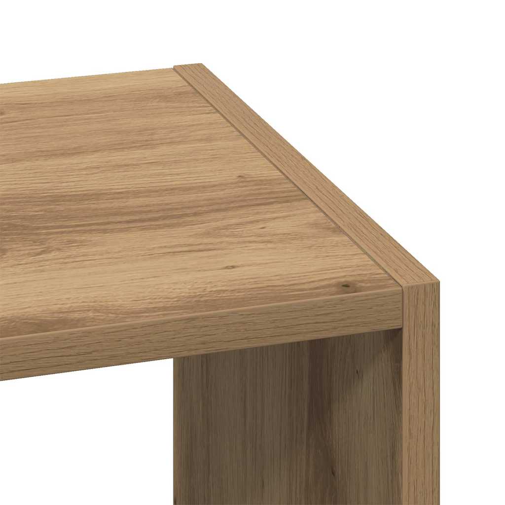 Bokhylle stablebar artisan eik 30x30x80 cm konstruert tre