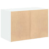 Skap med 2 skuffer hvit 60x31x40 cm konstruert tre