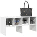 Skostativ stablebar hvit 89,5x30x40 cm
