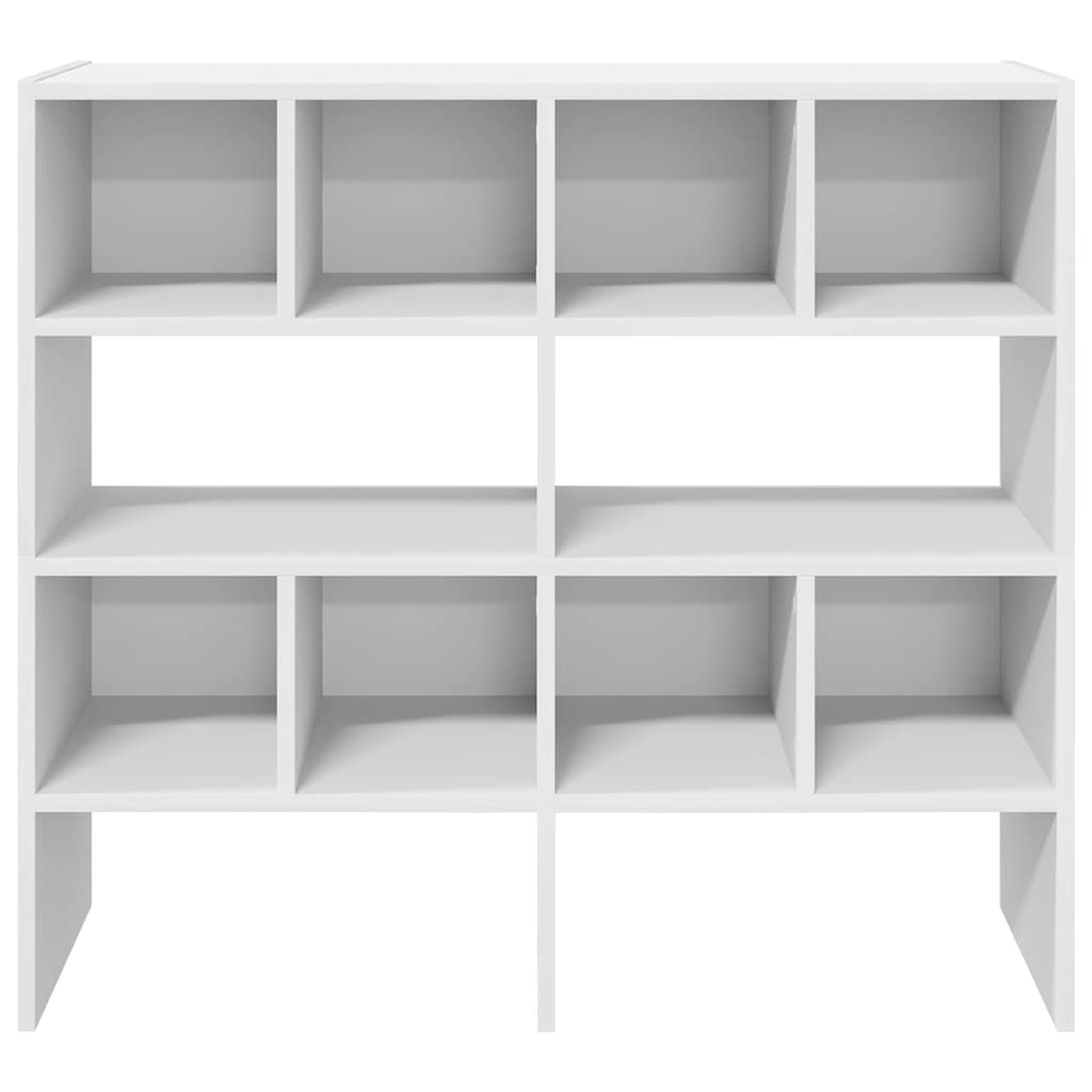 Skostativer 2 stk stablebar hvit 89,5x30x40 cm