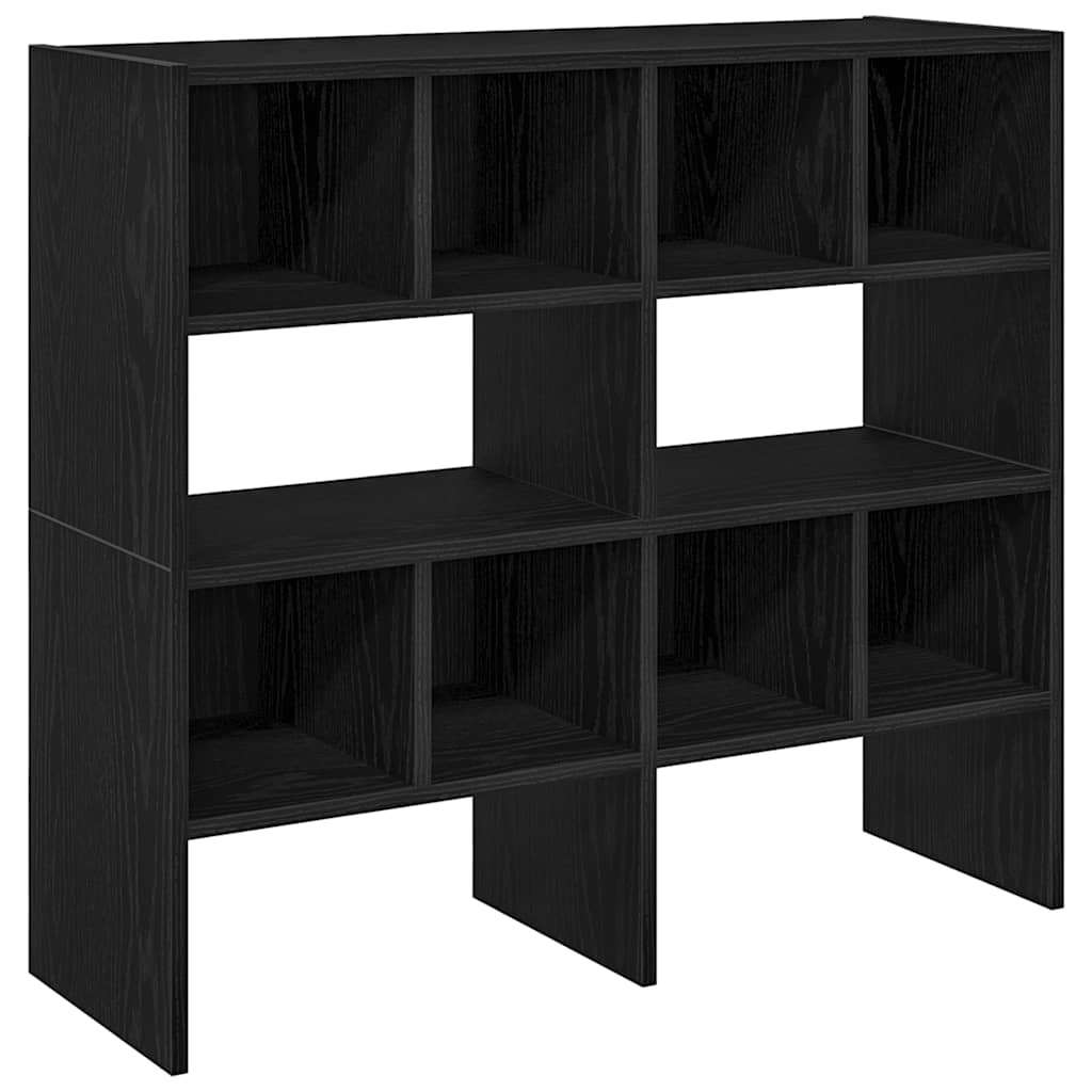 Skostativer 2 stk Stablebar Sort Eik 89,5x30x40 cm