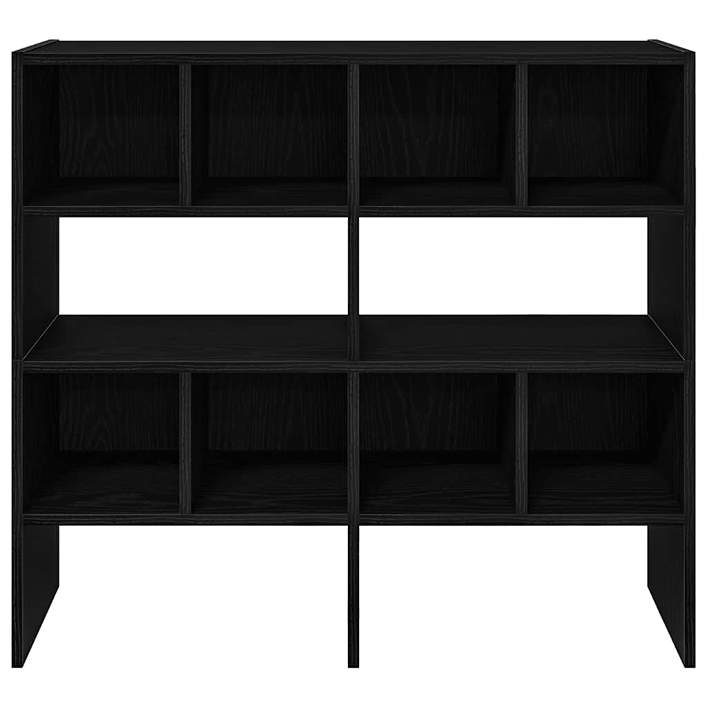 Skostativer 2 stk Stablebar Sort Eik 89,5x30x40 cm