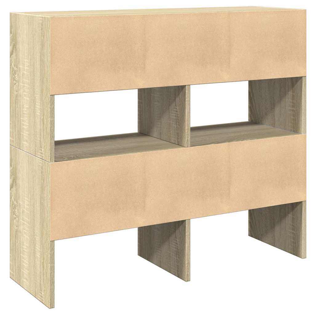 Skostativer 2 stk stablebar sonoma eik 89,5x30x40 cm
