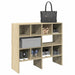 Skostativer 2 stk stablebar sonoma eik 89,5x30x40 cm