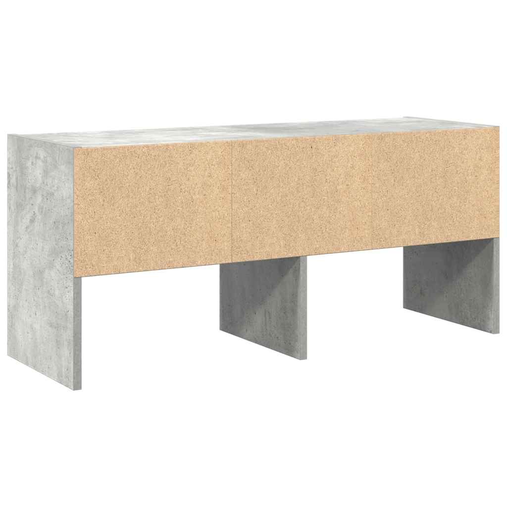 Skostativ stablebar betonggrå 89,5x30x40 cm