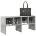 Skostativ stablebar betonggrå 89,5x30x40 cm