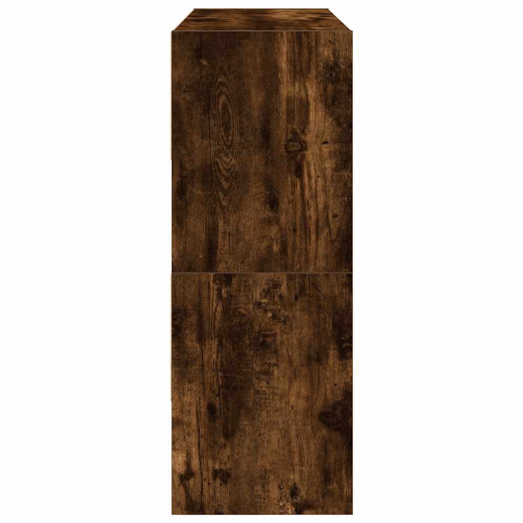 Skostativer 2 stk stablebar røkt eik 89,5x30x40 cm