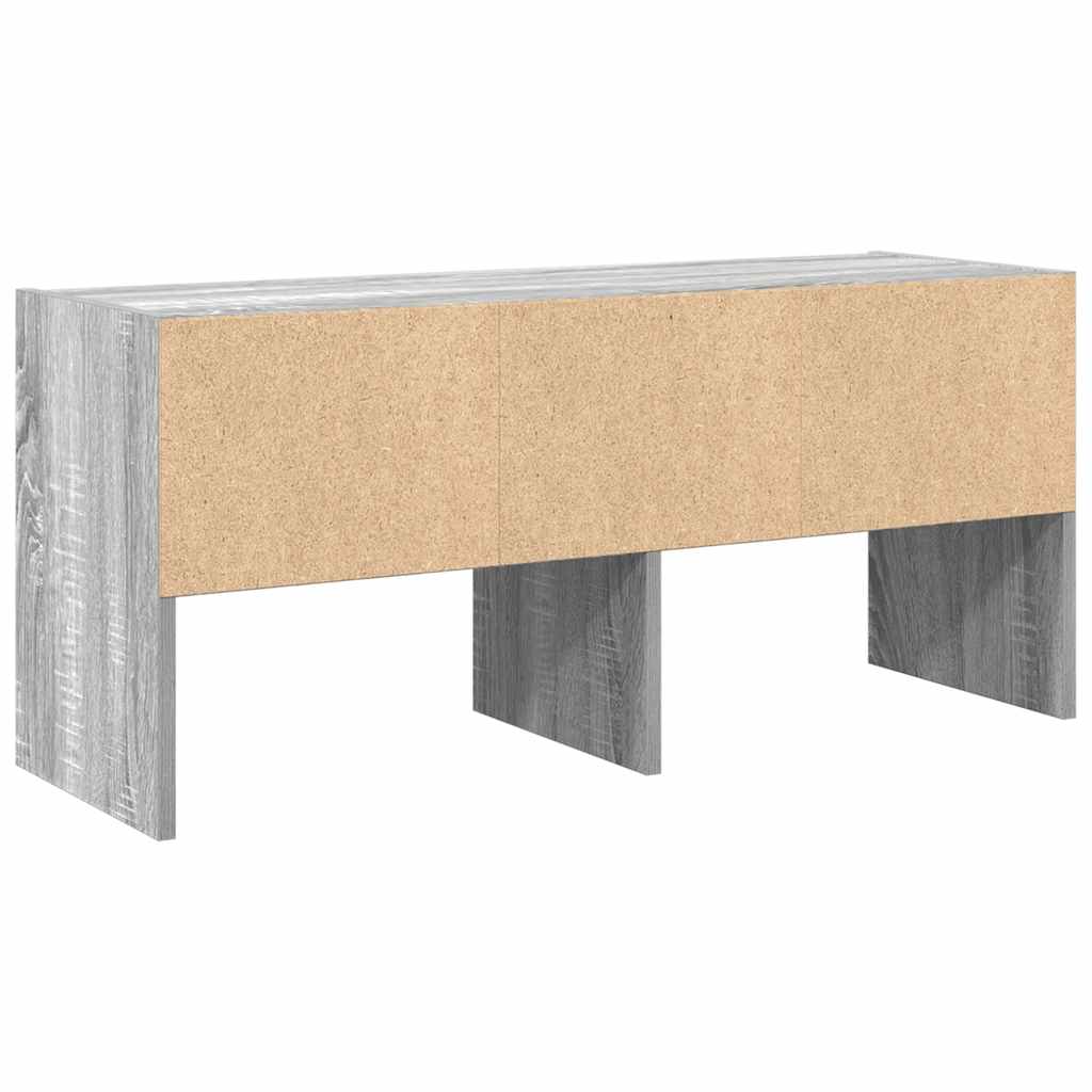 Skostativ stablebar grå sonoma 89,5x30x40 cm