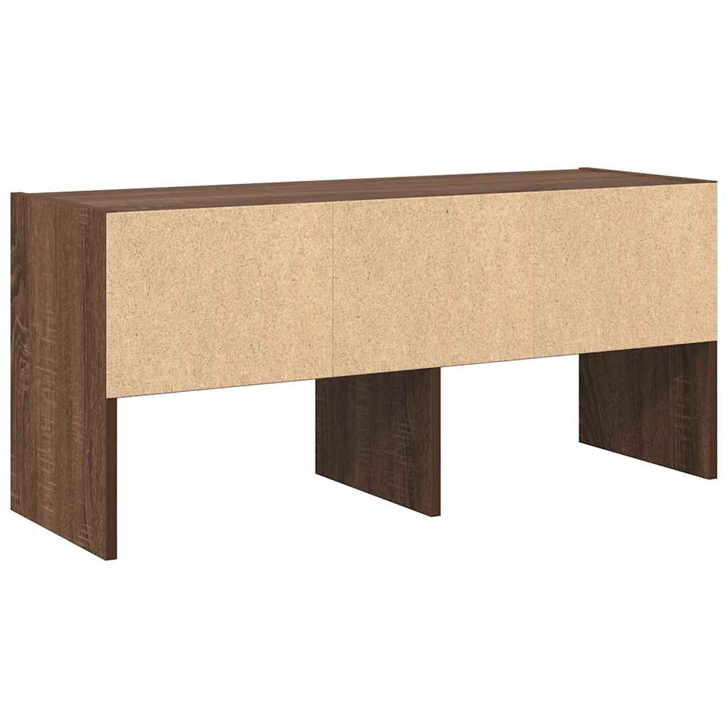 Skostativ stablebar brun eik 89,5x30x40 cm