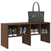 Skostativ stablebar brun eik 89,5x30x40 cm