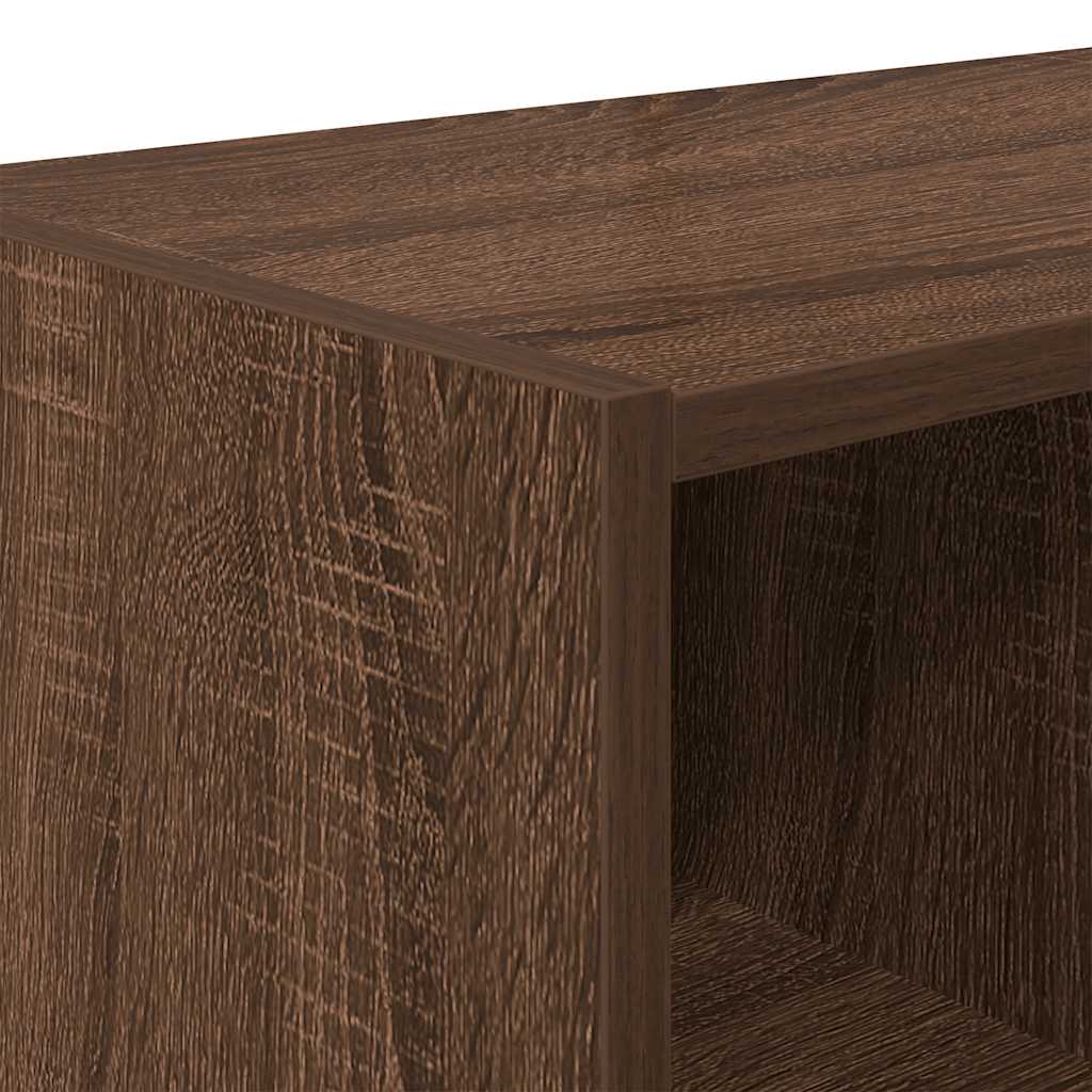 Skostativer 2 stk stablebar brun eik 89,5x30x40 cm