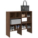 Skostativer 2 stk stablebar brun eik 89,5x30x40 cm