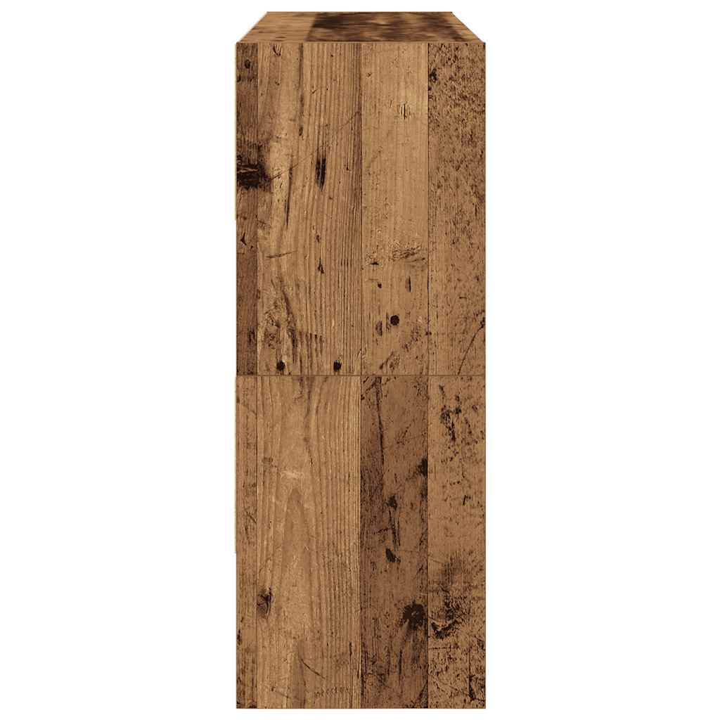 Skostativer 2 stk stablebar gammelt tre 89,5x30x40 cm