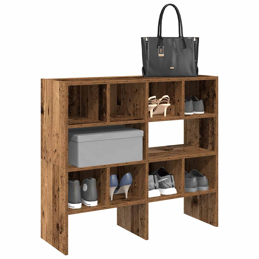 Skostativer 2 stk stablebar gammelt tre 89,5x30x40 cm