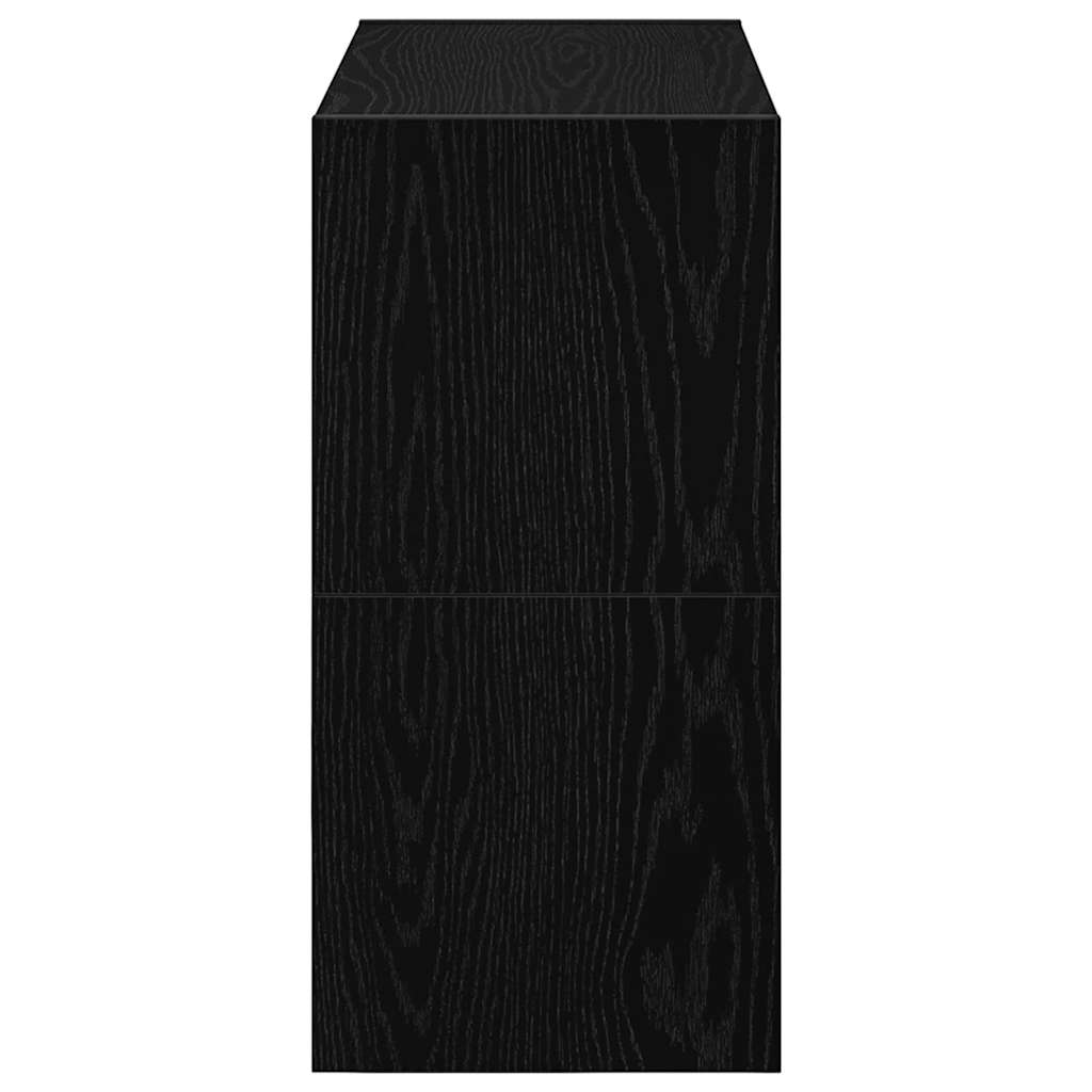 Skostativer 2 stk Stablebar Sort Eik 60x30x30,5 cm
