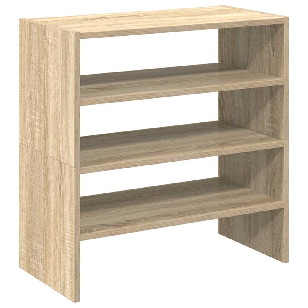 Skostativer 2 stk stablebar sonoma eik 60x30x30,5 cm