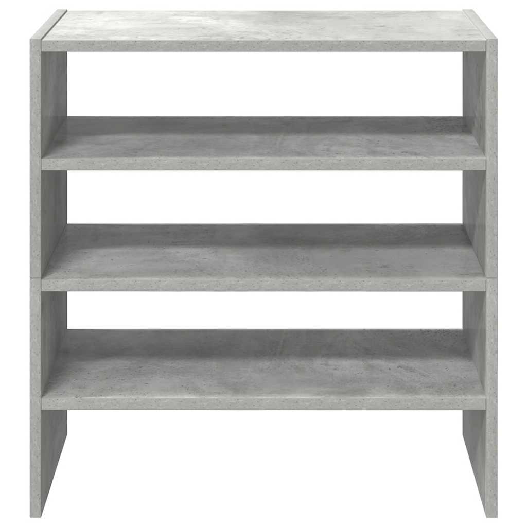 Skostativer 2 stk stablebar betonggrå 60x30x30,5 cm