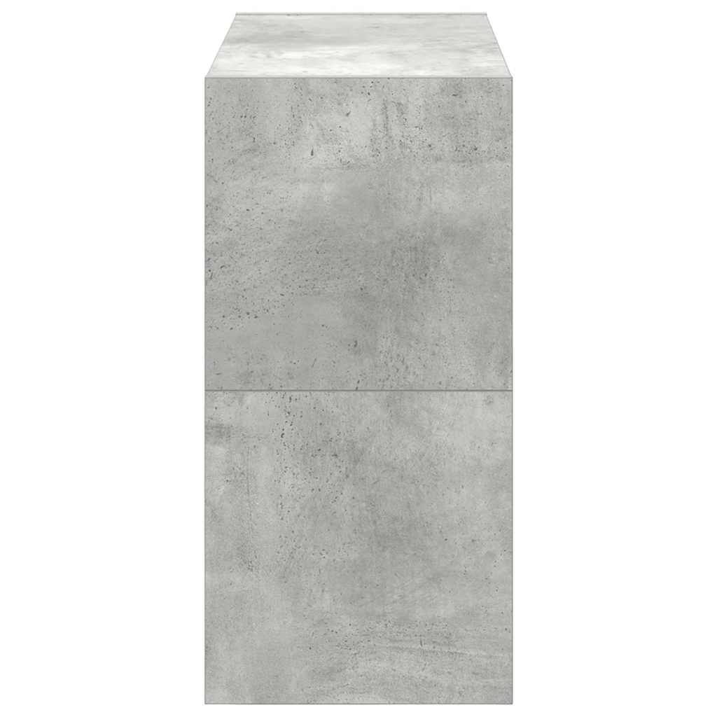 Skostativer 2 stk stablebar betonggrå 60x30x30,5 cm