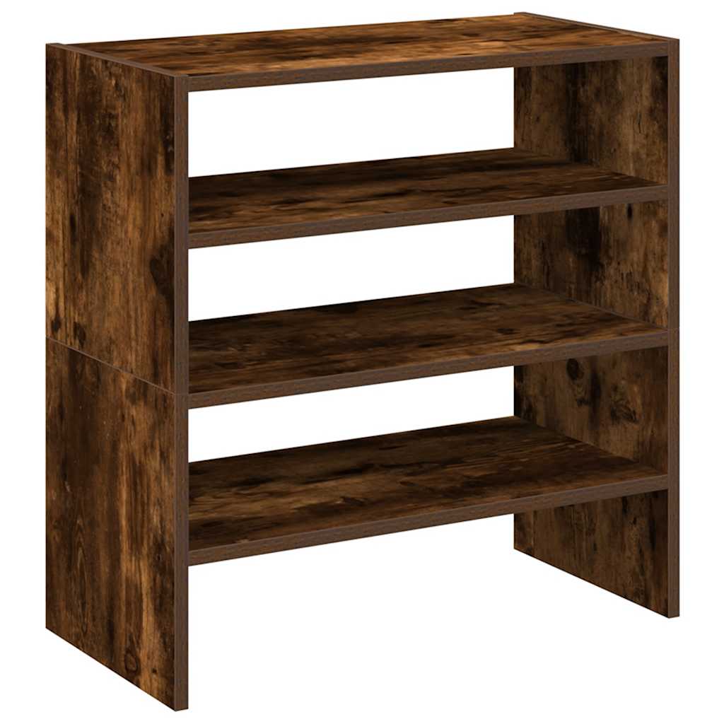 Skostativer 2 stk stablebar røkt eik 60x30x30,5 cm