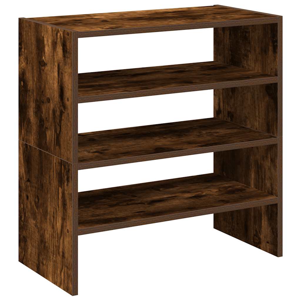 Skostativer 2 stk stablebar røkt eik 60x30x30,5 cm