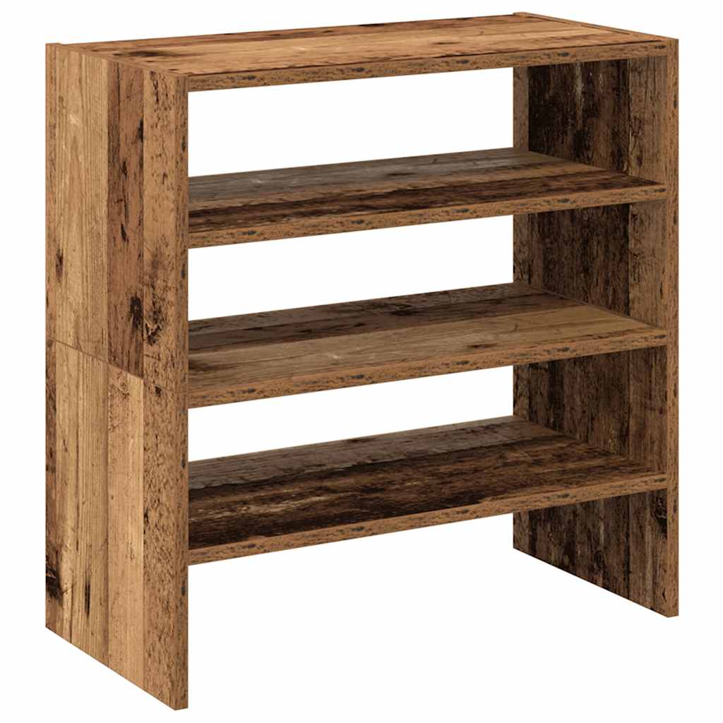 Skostativer 2 stk stablebar gammelt tre 60x30x30,5 cm