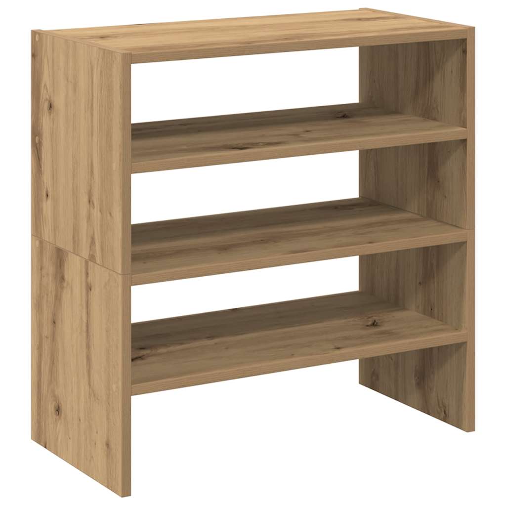 Skostativer 2 stk stablebar artisan eik 60x30x30,5 cm