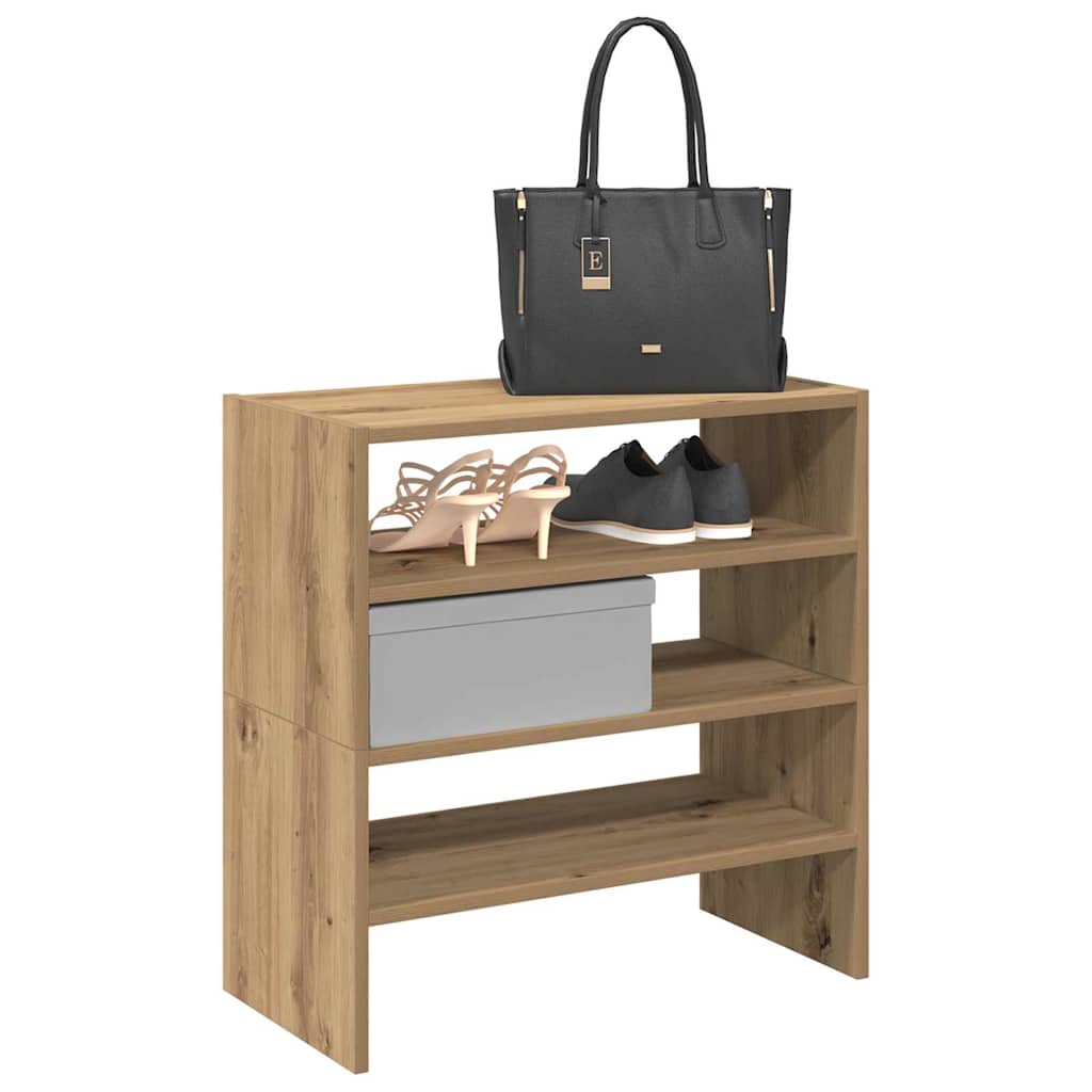 Skostativer 2 stk stablebar artisan eik 60x30x30,5 cm