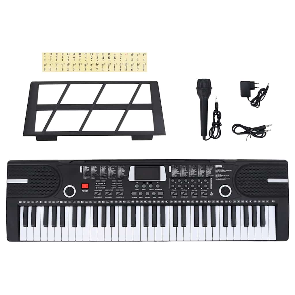 61 tangenter Piano elektrisk keyboard med musikkstativ for barn