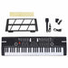 61 tangenter Piano elektrisk keyboard med musikkstativ for barn