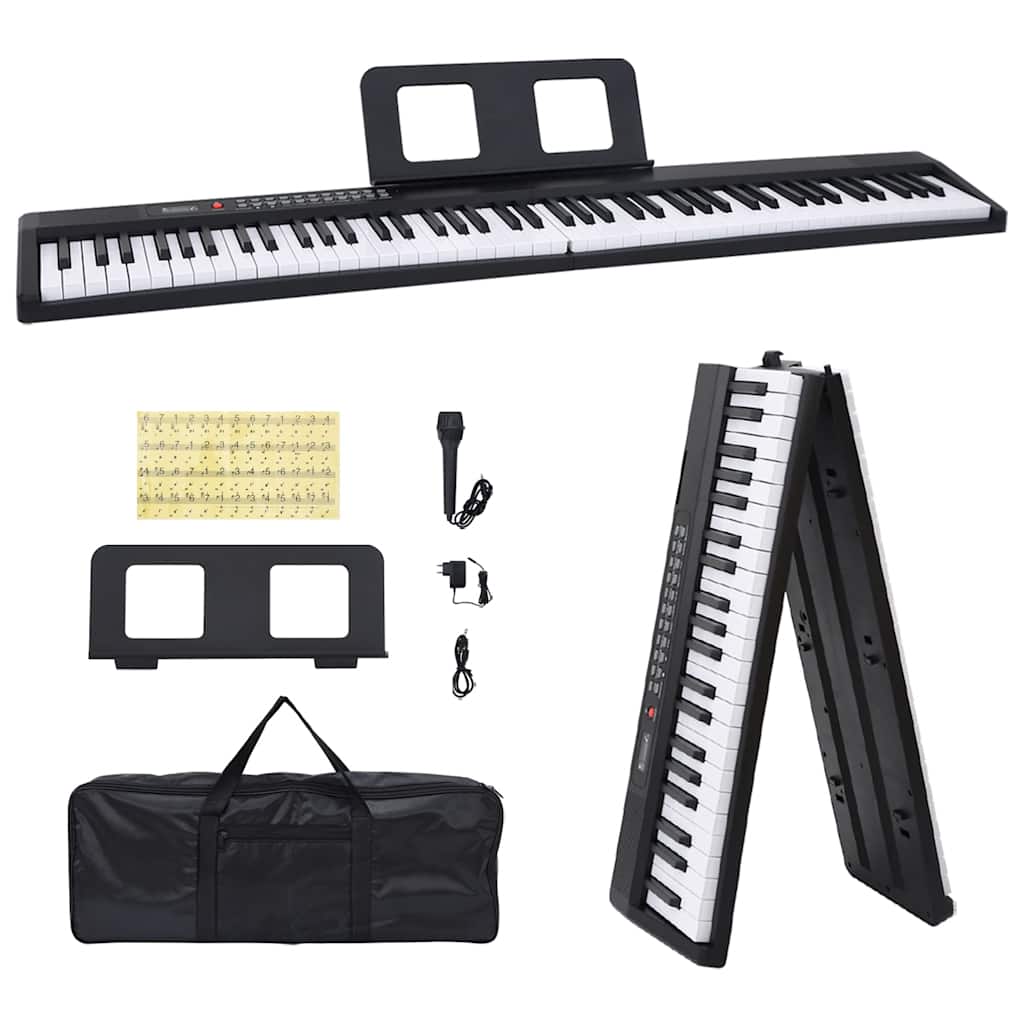 88 tangenter Piano elektrisk keyboard med notestativ