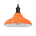 Pendellampe høydejusterbar E27 glans oransje Ø 31 cm metall
