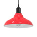 Pendellampe høydejusterbar E27 glans rød Ø 31 cm metall vidaXL
