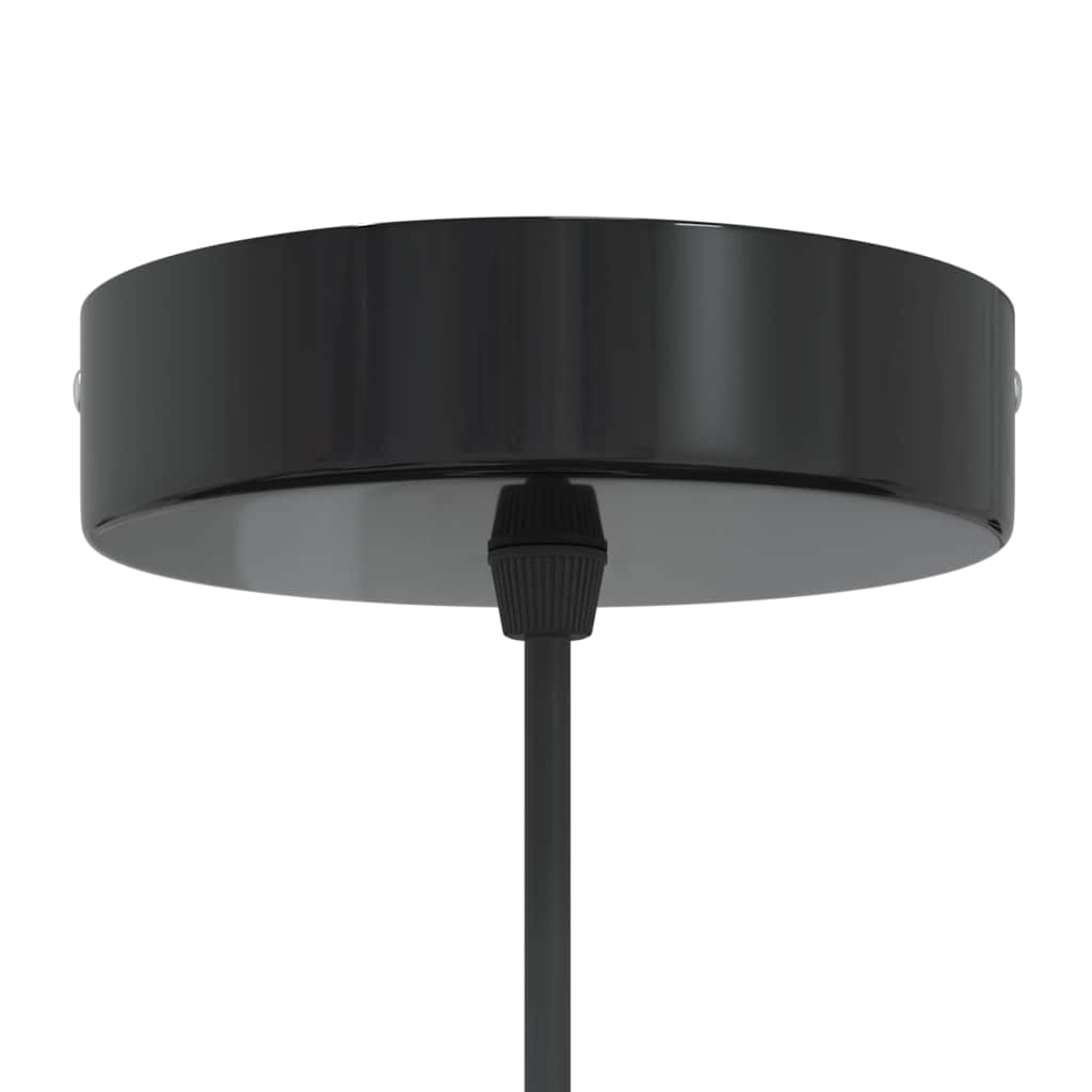 Pendellampe høydejusterbar E27 glans svart Ø 22 cm metall