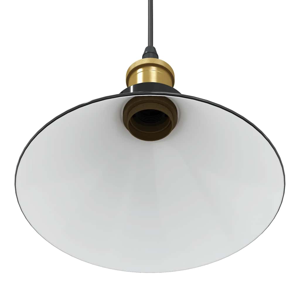 Pendellampe høydejusterbar E27 glans svart Ø 22 cm metall