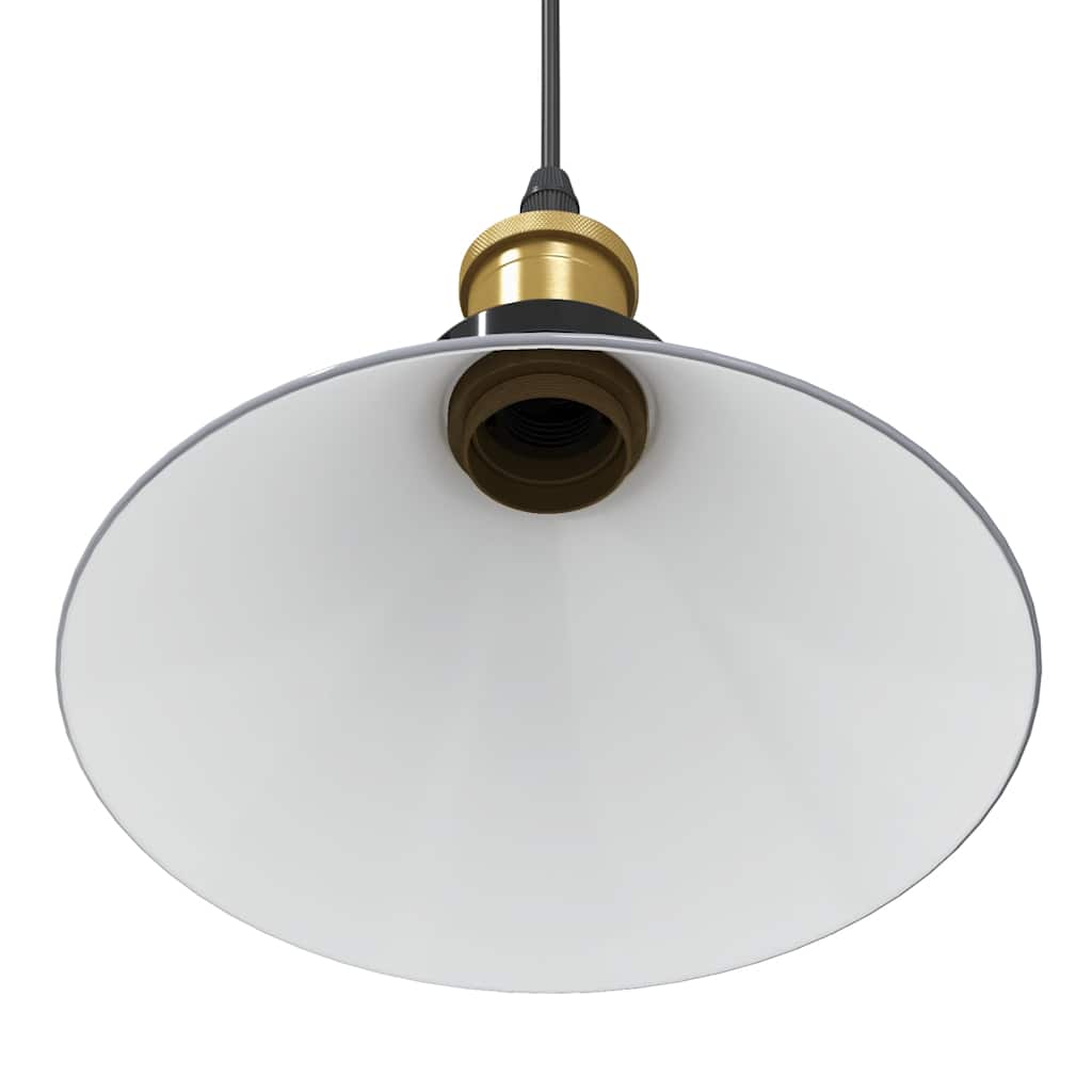 Pendellampe høydejusterbar E27 glans grå Ø 22 cm metall
