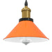 Pendellampe høydejusterbar E27 glans oransje Ø 22 cm metall
