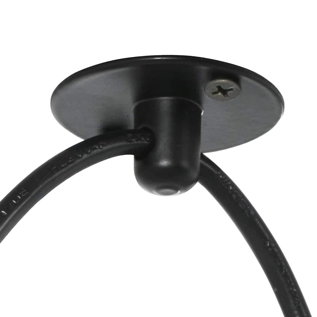 Pendellampe med 3 lampeholdere E27 svart metal
