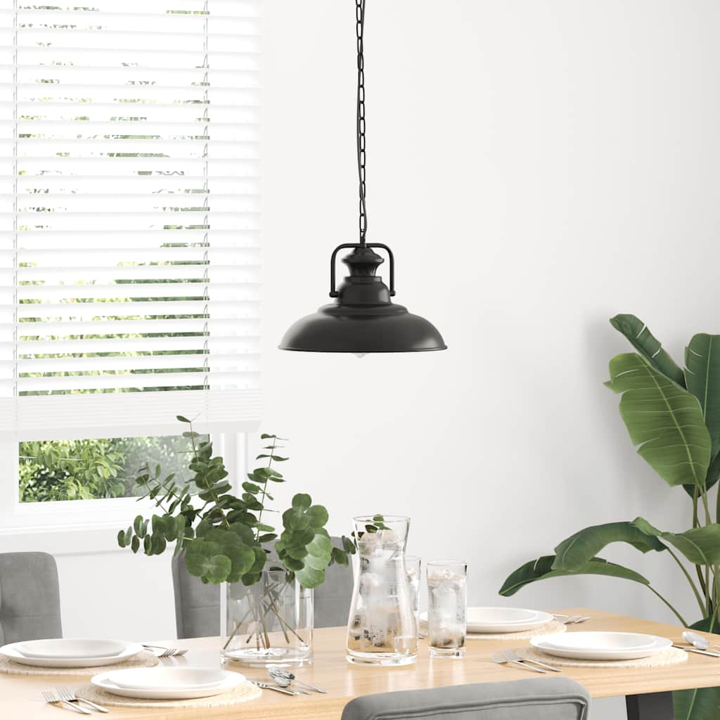 Pendellampe E27 svart Ø 31 cm jern