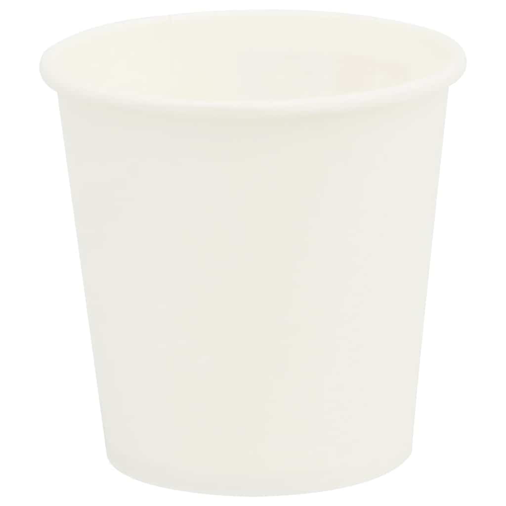 Papir kaffekopper 1000 stk 4oz 100 ml hvit