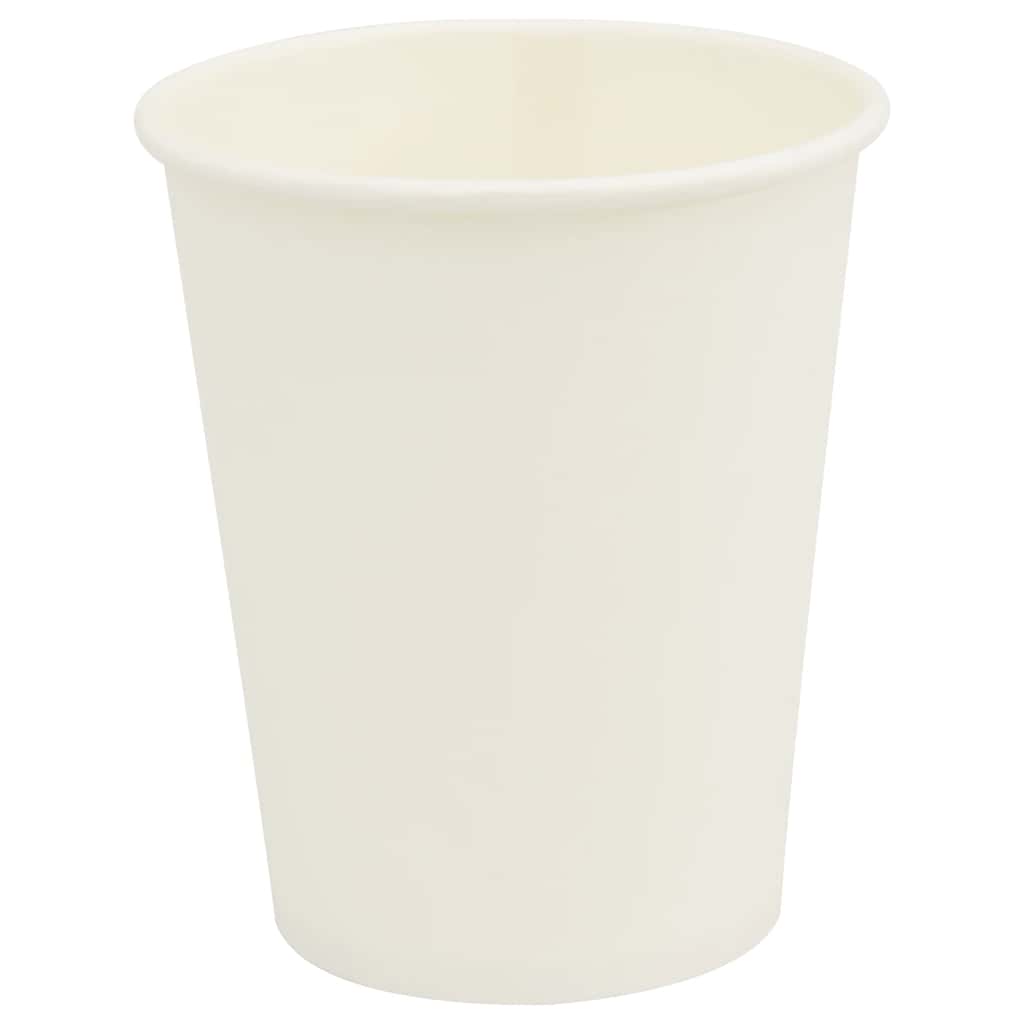 Papir kaffekopper 1000 stk 8oz 200 ml hvit