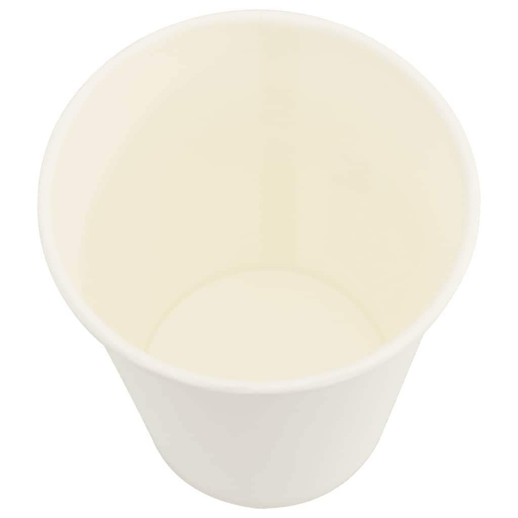 Papir kaffekopper 1000 stk 8oz 200 ml hvit