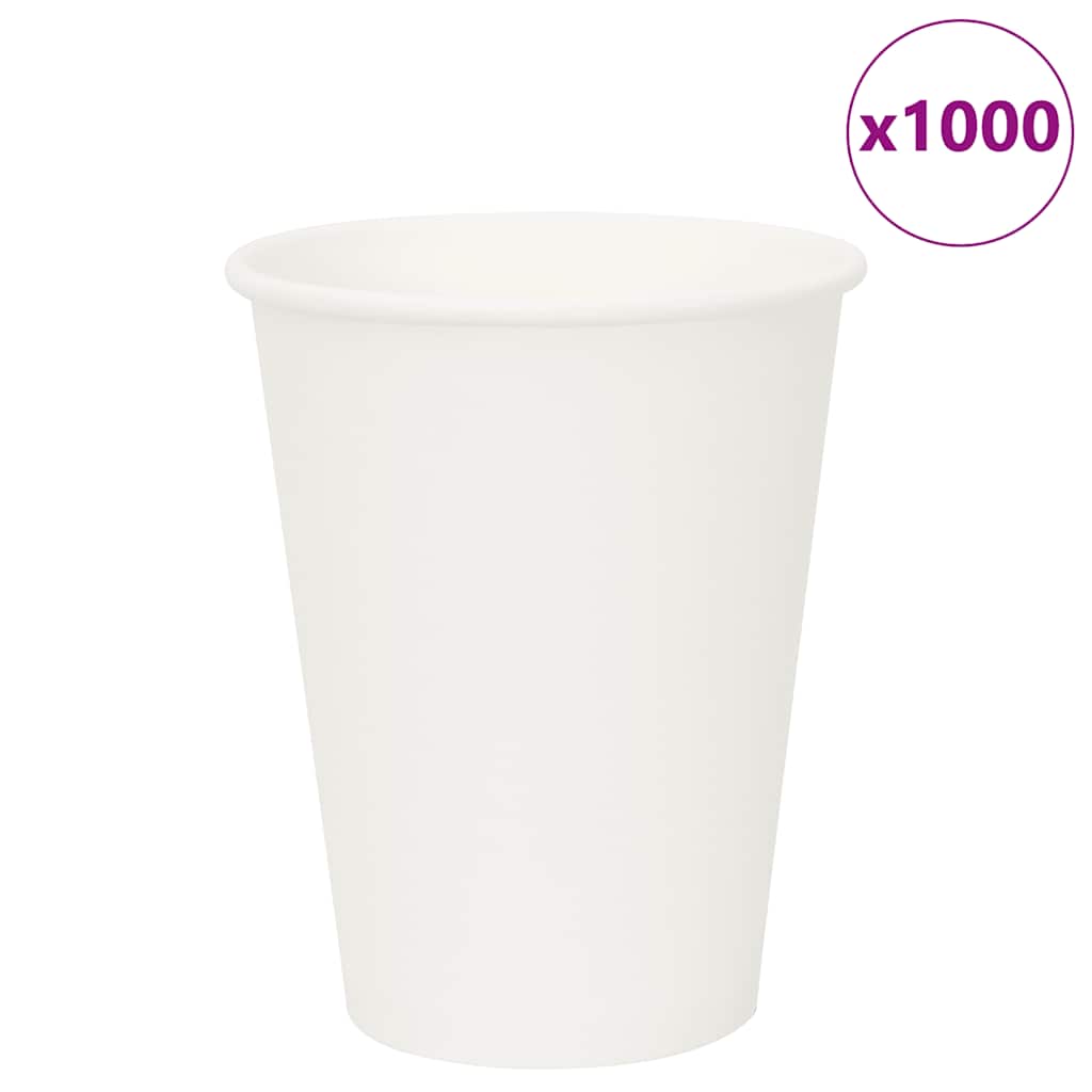 Papir kaffekopper 1000 stk 12oz 300 ml hvit