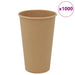 Papir kaffekopper 1000 stk 16oz 400 ml brun