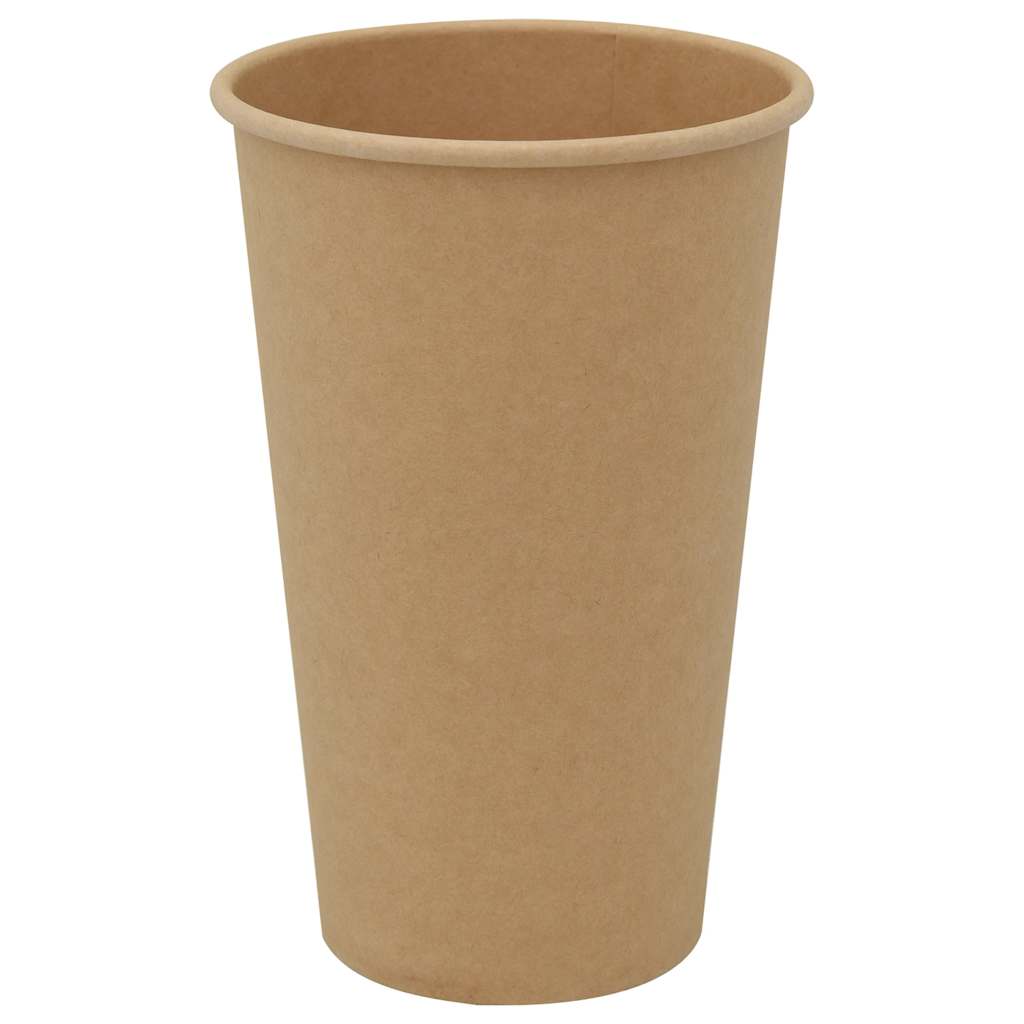 Papir kaffekopper 1000 stk 16oz 400 ml brun