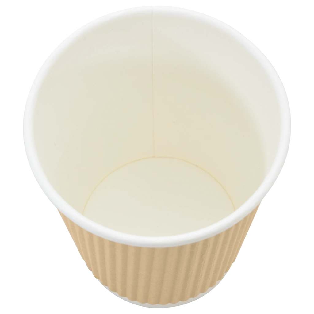 Papir kaffekopper 500 stk 8oz 200 ml brun vidaXL