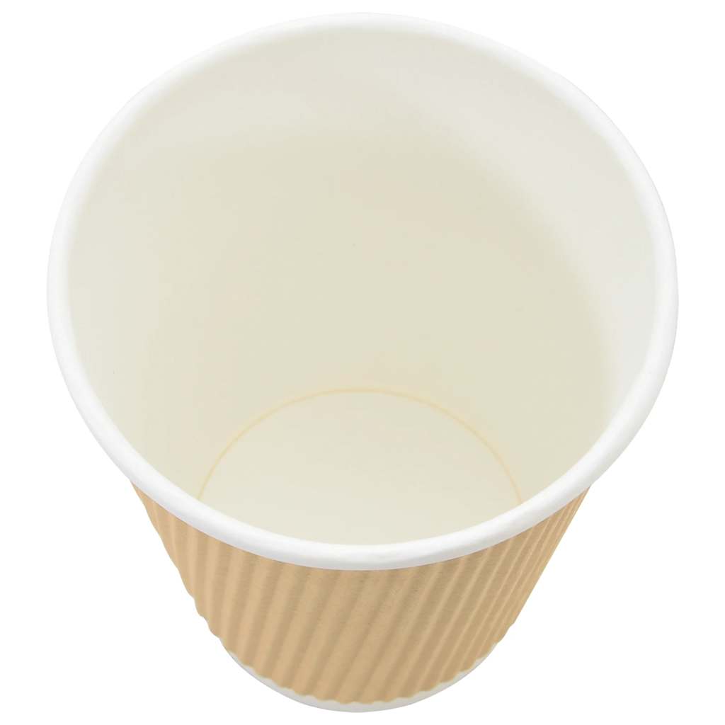 Papir kaffekopper 500 stk 12oz 300 ml brun vidaXL